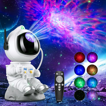 Astronaut Galaxy Projector - 360 Magnetic Head Rotation, Remote Control